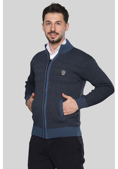 Kzctekstil Erkek Triko Akrilik Kalın Dokulu Klasik Fit Fermuarlı Cepli Kışlık Baba Hırka Mavi Kzctekstil Erkek Triko Akrilik Kalın Dokulu Klasik Fit Fermuarlı Cepli Kışlık Baba Hırka Mavi