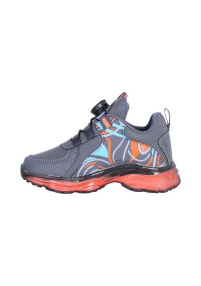 Ayakcenter Yido 070 Füme Akıllı Bağcıklı Erkek Çocuk Spor Ayakkabı
