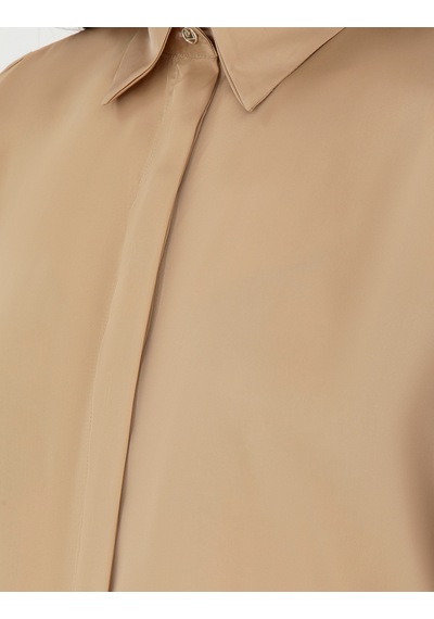 Pierre Cardin Kadın Bej Gömlek Desenli 50296330-vr011 Bej