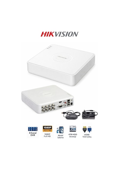 Ds-7108hghı-m1 8 Kanal Mini Dvr H.265+ Kayıt Cihazı