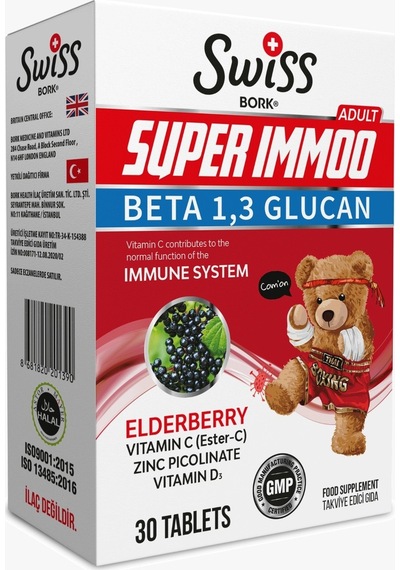 Swiss Super Immo Beta Glukan C- D Ve Çinko Katkılı