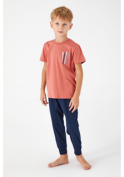 Roly Poly 3019 Afterwave Erkek Çocuk Kısa Kol Pijama Takım 001