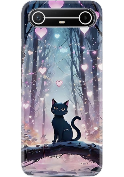 Tecno Spark Slim Km9 Kılıf Boutique Baskılı Resimli Love Cats Tree Pcode -050
