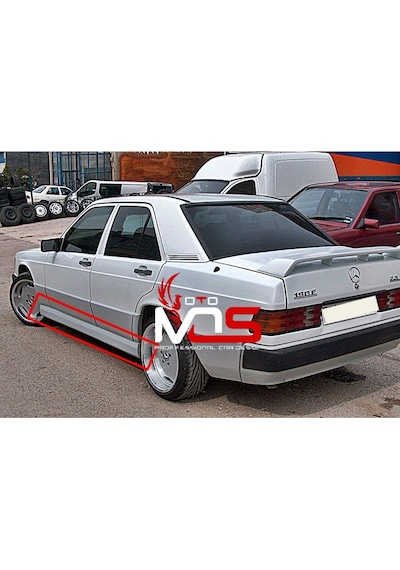 Mercedes 190e Uyumlu Marşpiyel Sağ Sol Takım Fiberglass Boyasız