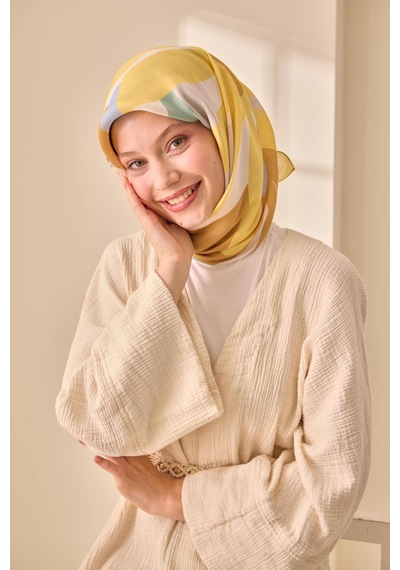Silk Home Aura Eşarp 140001-08 Butter Yellow, Kahverengi, Bebe Mavi, Mint