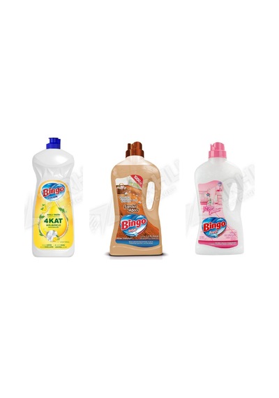 Bingo Sıvı Bulaşık Deterjanı 1500 Ml + Ahşap Temizleyici 1lt + Yüzey Tem. Fresh 2.5 Lt 3'lü Set Diğer