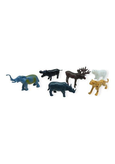 Hayvan Figürleri - Aksesuarlı Vahşi Hayvanlar Seti - Mini Set 30 Parça