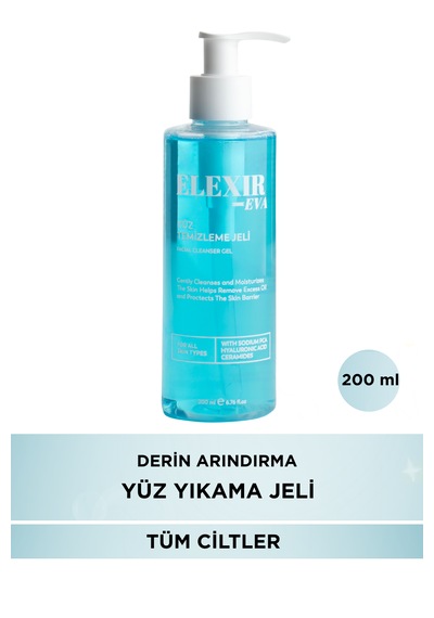 Yüz Temizleme Jeli Gözenek Arındırıcı Ve Yağ Dengeleyici Temizleyici Günlük Cilt Bakımı 200 Ml