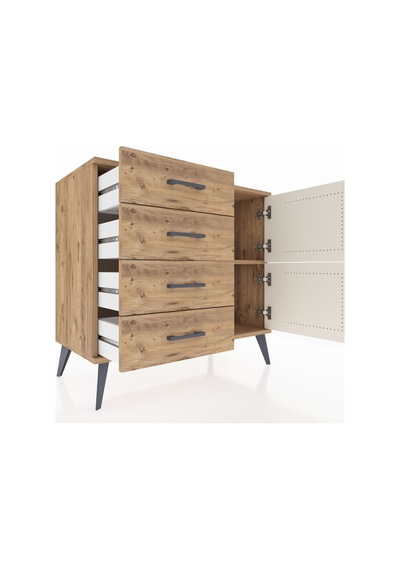 Hyperion Şifonyer Tek Raflı 4 Çekmeceli 2 Kapaklı 88x44x80 Çam-aytaşı/çam Aytaşı/çam Hyperion Şifonyer Tek Raflı 4 Çekmeceli 2 Kapaklı 88x44x80 Çam-aytaşı/çam Aytaşı/çam
