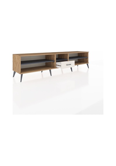 Hyperion Tv Ünitesi 3 Raflı Tek Çekmeceli 220x44x51 Çam-antrasit/aytaşı Antrasıt/aytası - Atlas Çam Hyperion Tv Ünitesi 3 Raflı Tek Çekmeceli 220x44x51 Çam-antrasit/aytaşı Antrasıt/aytası - Atlas Çam
