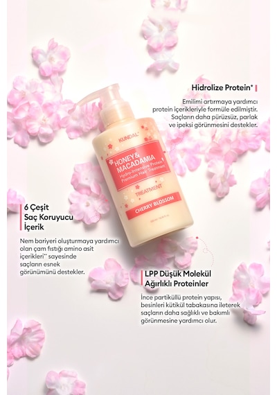 Kundal Honey & Macadamia Nature Shampoo+treatment-cherry Blossom Edition