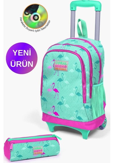 Kids Neon Pembe Su Yeşili Kalp Desenli Çekçekli 2'li Çanta Seti Goset0223133 Su Yeşili Neon Pembe Flamingo Çok Renkli Kids Neon Pembe Su Yeşili Kalp Desenli Çekçekli 2'li Çanta Seti Goset0223133 Su Yeşili Neon Pembe Flamingo Çok Renkli