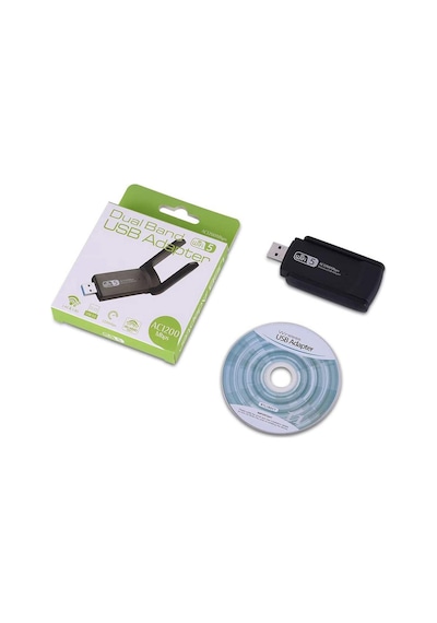 Winex Wifi5 AC1300Mbps 2.4G+5G Wifi Dongle USB 3.0 Adaptör