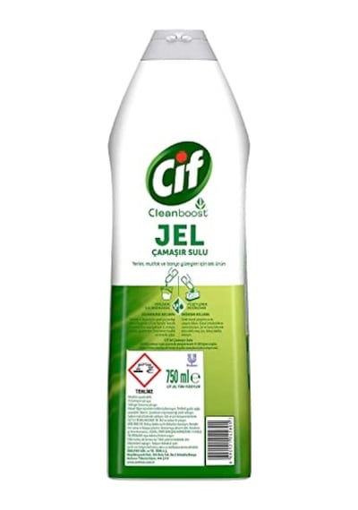 Cif Jel Yüzey Temizleyici Cleanboost Tüm Yüzeyler İçin Leke Çıkarıcı Çamaşır Sulu Bahar Ferahlığı 750 Ml