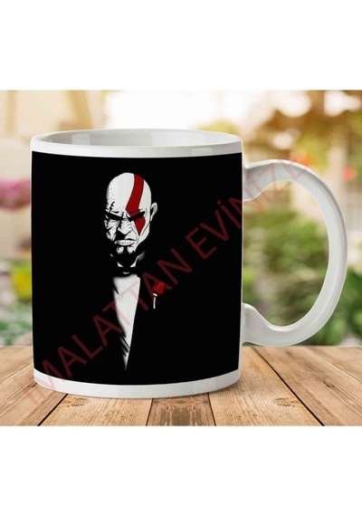 1-2184 The Godfather Kratos God Of War And Death Kupa Bardak Çok Renkli