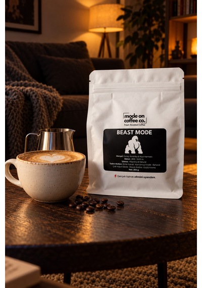 Beast Mode Yoğun Espresso Harmanı 200 Gr Medium-kavrum Güçlü Krema Filtre