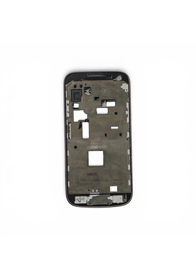 Samsung İ9190 Kasa Samsung Galaxy Uyumlu S4 Mini Gri Renk Orta Kasa Çıtalı On Off Ses Tuş Kamera Lens Gri Silver