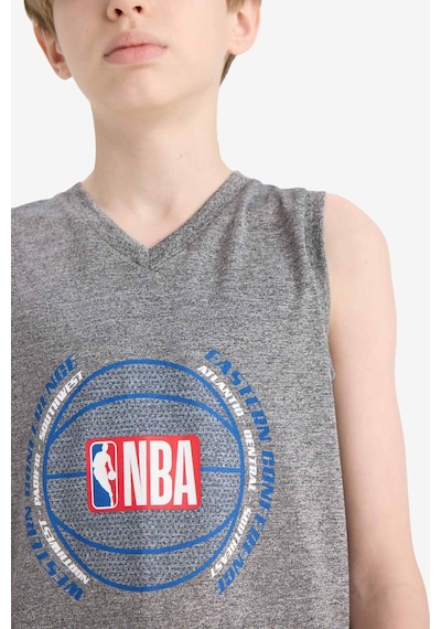 Defacto Erkek Çocuk Nba Wordmark V Yaka Atlet E4847a825hsgr210 Gri