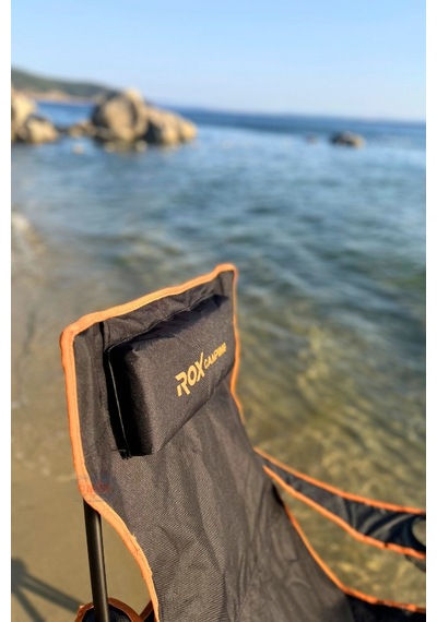 Rox Campıng Katlanır Kamp Sandalyesi - Siyah Siyah