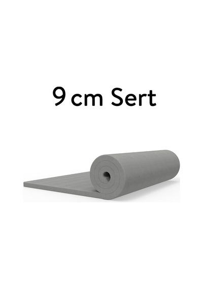 Ecotopper - 9 Cm Gri Ortopedik Sert Sünger Yatak Pedi