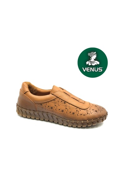 Venüs Kestrel Hakiki Deri Ortopedik Kadın Casual Ayakkabı Taba