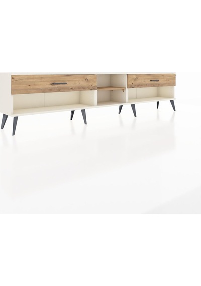 Arges Tv Ünitesi Tek Raflı 2 Çekmeceli 220x30x51 Aytaşı-çam Atlas Çam/atlas Çam - Aytası Arges Tv Ünitesi Tek Raflı 2 Çekmeceli 220x30x51 Aytaşı-çam Atlas Çam/atlas Çam - Aytası