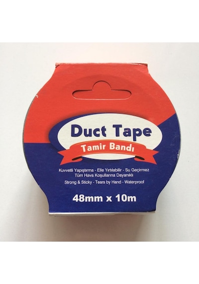 Duct Tape Tamir Bandı 48 Mm 10 Metre Gri Renk Extra Güçlü