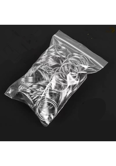 25 Mm Ezme Anahtarlık Halkası Nikel 100 Adet 30mm Dış Çap