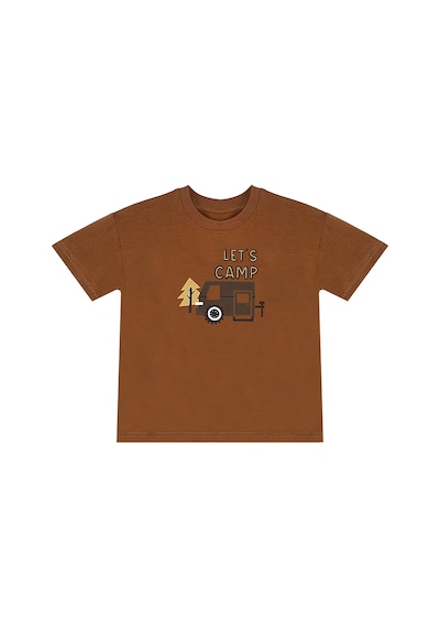 Denokids Erkek Bebek Çocuk Müslin Şort T-shirt Takım Çok Renkli