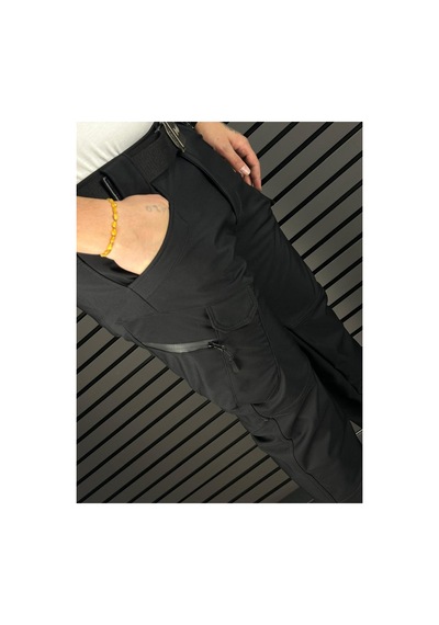 Mikro Taktikal Outdoor Kargocep 7cepli Softjel Sıvı Ve Rüzgar Geçirmez Kışlık Pantolon Munora Butik Siyah