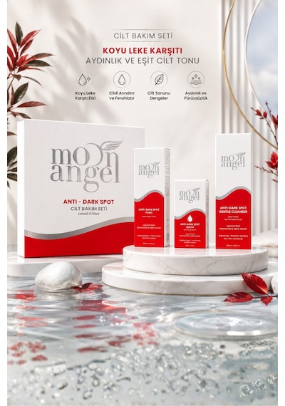 Anti Dark 3 Lü Cilt Bakım Seti Lekeli Ciltler İçin Temizleyici Jel, Tonik Ve Serum Seti
