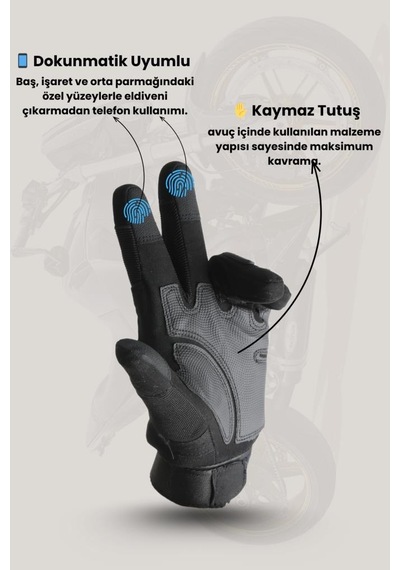Armoris Özel Üretim Sürüş Ekipmanı Pratik İki Teker Single Sword Tam Parmak Çok Renkli