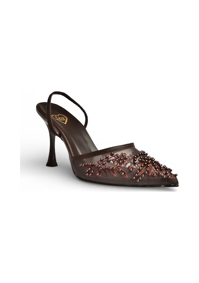 Fox Shoes Y726462415 Kahverengi File Boncuk İşlemeli İnce Topuklu Ayakkabı Kahverengi Fox Shoes Y726462415 Kahverengi File Boncuk İşlemeli İnce Topuklu Ayakkabı Kahverengi