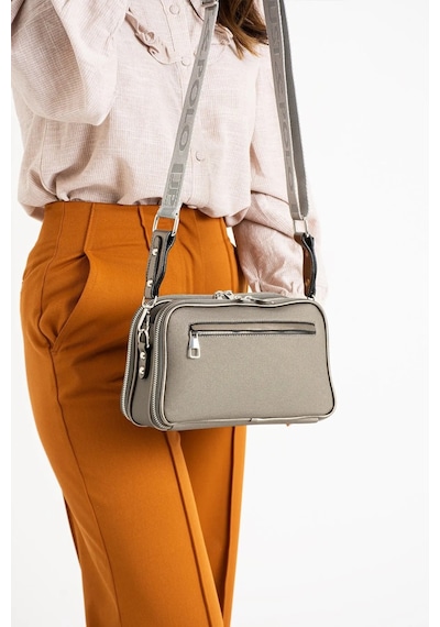 Just Polo Kadın Günlük Kullanıma Uygun Ayarlanabilir Askılı Şık Omuz Çantası Ebat : 26 X 16 Cm GRİ 93077343