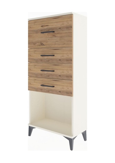 Arges Dolap 4 Çekmeceli 60x30x134 Aytaşı-çam Aytaşı