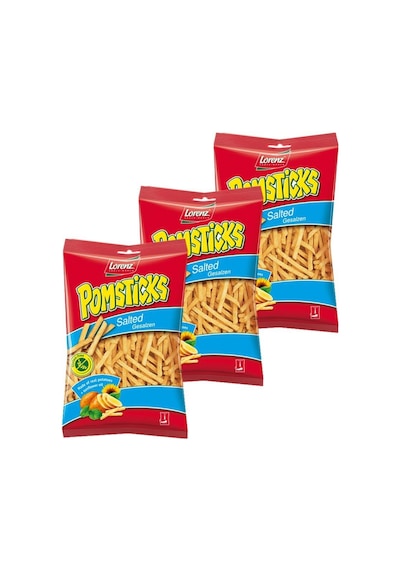 Lorenz Pompsticks Tuzlu Patates Cips 3 x 85 G