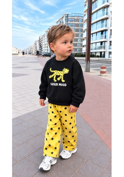 Elzo Collection Erkek Çocuk Safari Mood Yazılı Figür Detaylı Sweatshirt Gabardin Denim Kot Pantolon Alt Üst Takım Çok Renkli Elzo Collection Erkek Çocuk Safari Mood Yazılı Figür Detaylı Sweatshirt Gabardin Denim Kot Pantolon Alt Üst Takım Çok Renkli