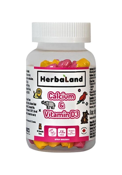 Herbaland Calcium & Vitamin D3 Gummies 60 Chew