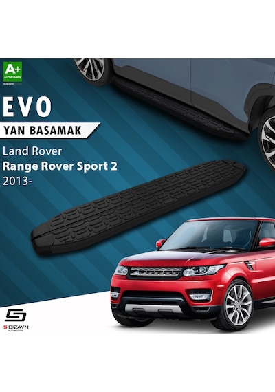 S-dizayn Land Rover Range Rover Sport 2 Evo Siyah Yan Basamak 193 Cm 2013 Üzeri