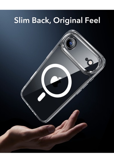 Esr Apple Uyumlu iPhone Air Kameralı Kontrol Özellikli Classic Hibrit Manyetik Kılıf Şeffaf Transparent