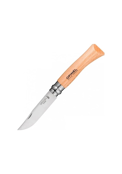 Opinel Op-000693 Inox 7 No Kayın Saplı Paslanmaz Çelik Kamp Çakı Çok Renkli