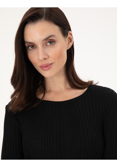 Pierre Cardin Kadın Siyah Kazak /triko 50290558-vr046 Siyah