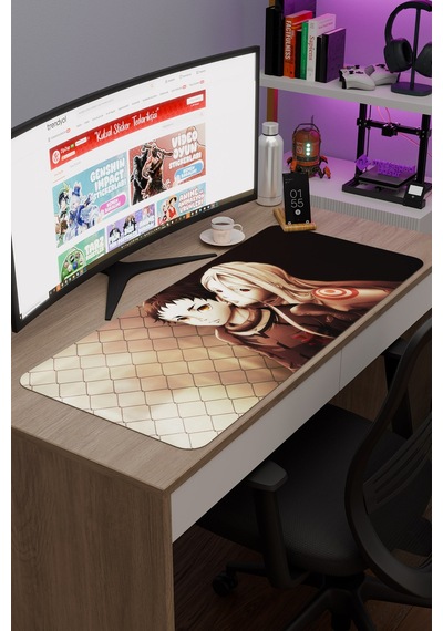 Deadman Wonderland Anime V3 - 90x40 Xxl Gaming Kauçuk Kaymaz Taban Mouse Pad Fare Altlığı