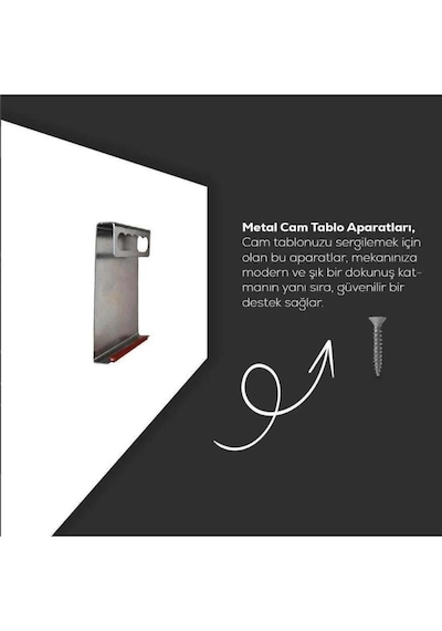 Türk Bayrağı Cam Tablo Modern Ofis Makam Odası Hediyelik Büyük Tablo Duvar Dekoru