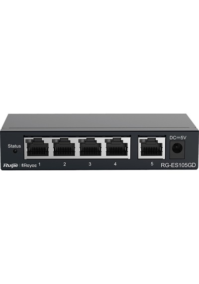 Ruıjıe Reyee Rg-es105gd 5 Port Gigabit Switch Metal Kasa