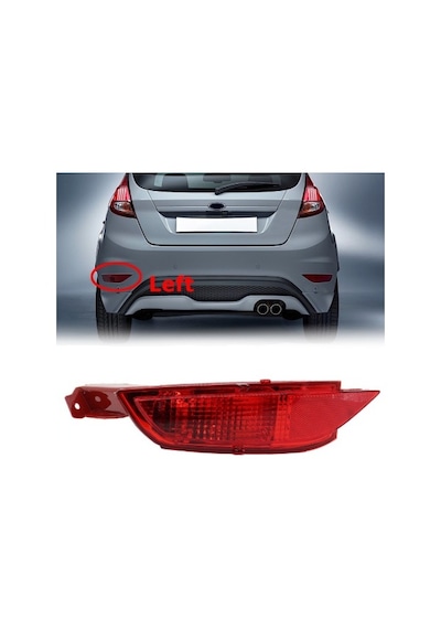 Reflektör Arka Tampon+sis Sol Fıesta Vı 08 Focus Iıı Cmax 10 15 Cmax 15
