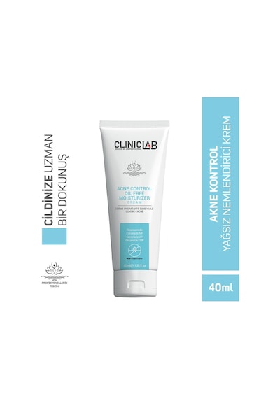 Cliniclab Akne Eğilimli Ciltler için Yağsız Nemlendirici Krem 40 ML