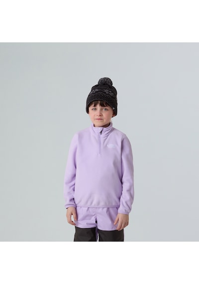 The North Face Teen Glacier 1/4 Zip Pullover Çocuk Mor Polar Ceket Nf0a8cvjqzı1 Mor