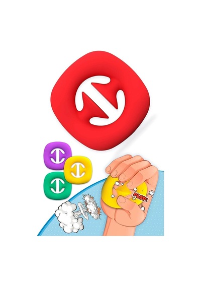 Pop It / Plop It Stres Giderici Oyuncak, Fidget Toys Snapperz Kas Geliştirici