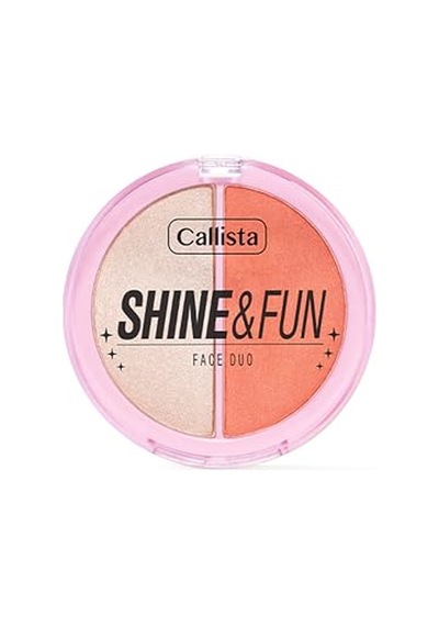 Callista Shine & Fun Face Duo 120 Dream Team Allık & Aydınlatıcı Paleti